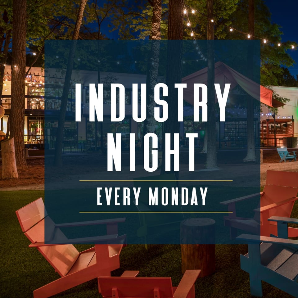 Industry Night Every Monday (6pm - Close)