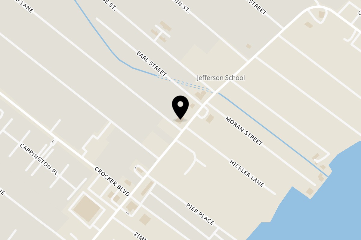Map showing the location of Jefferson Street Pub on 36611 Jefferson Ave in Harrison Township